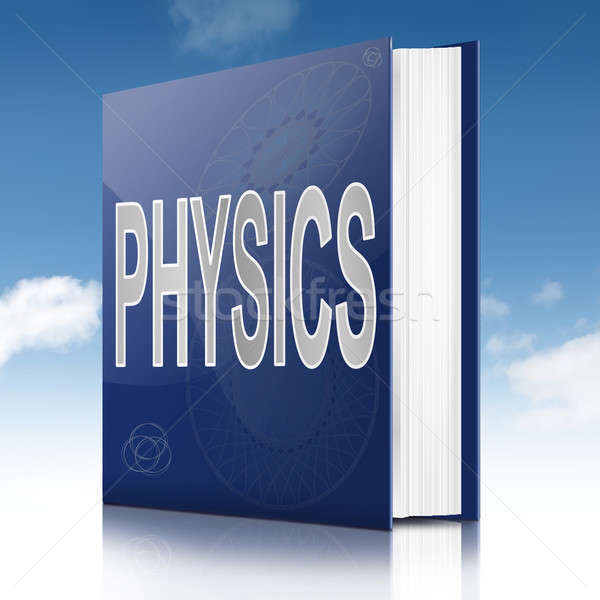 физика текста книга иллюстрация название небе Сток-фото © 72soul