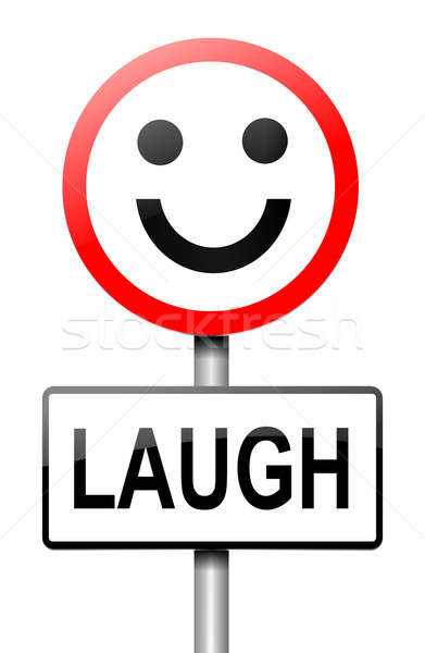 Kahkaha örnek imzalamak eğlence gülen gülme Stok fotoğraf © 72soul
