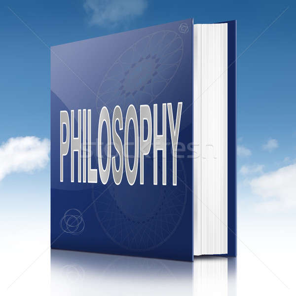 Filosofie tekst boek illustratie titel hemel Stockfoto © 72soul