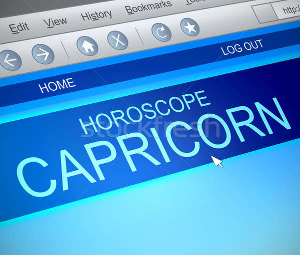 Capricorn horoscope concept. Stock photo © 72soul