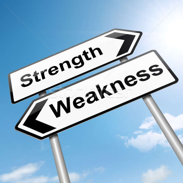 Strengths or weakness concept. Stock photo © 72soul