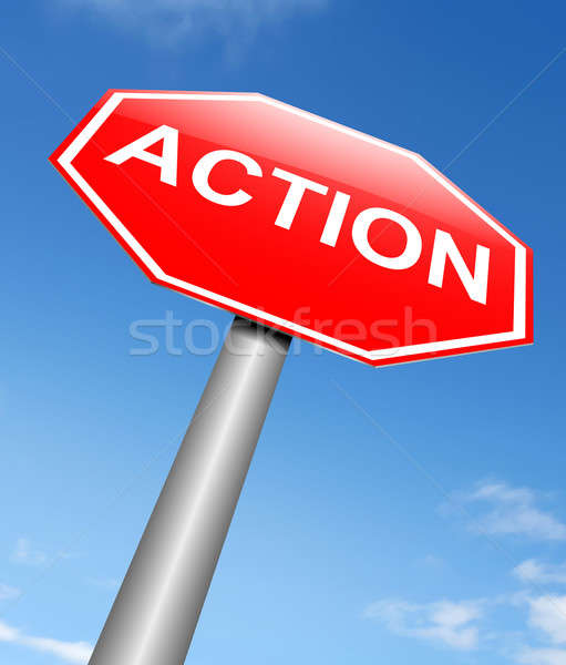 Action sign concept. Stock photo © 72soul