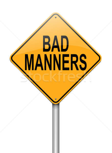 Bad manners concept. Stock photo © 72soul