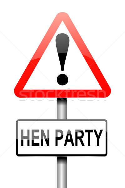 Henne Party Illustration Zeichen Hochzeit Hintergrund Stock foto © 72soul