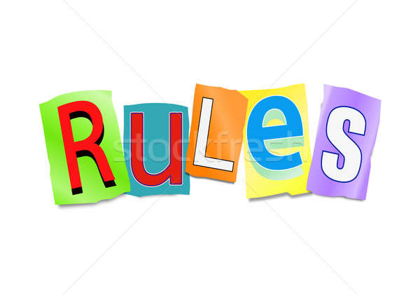 Stock photo: Rules concept.