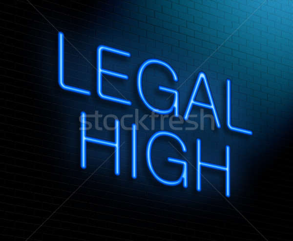 Rechtlichen groß Illustration beleuchtet Leuchtreklame Gesundheit Stock foto © 72soul