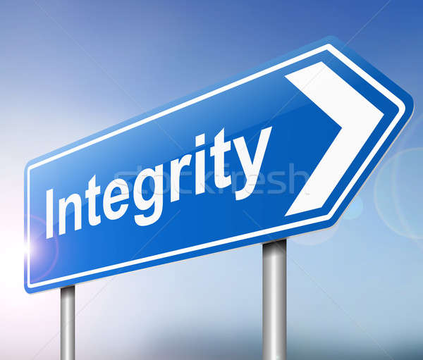 Stock photo: Integrity concept.