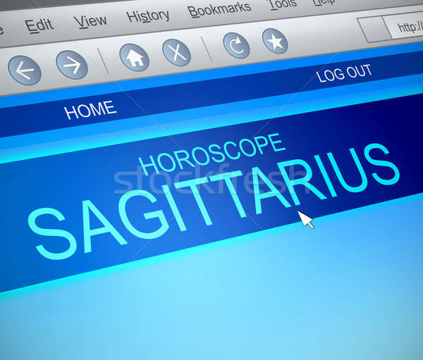 Sagittarius horoscope concept. Stock photo © 72soul