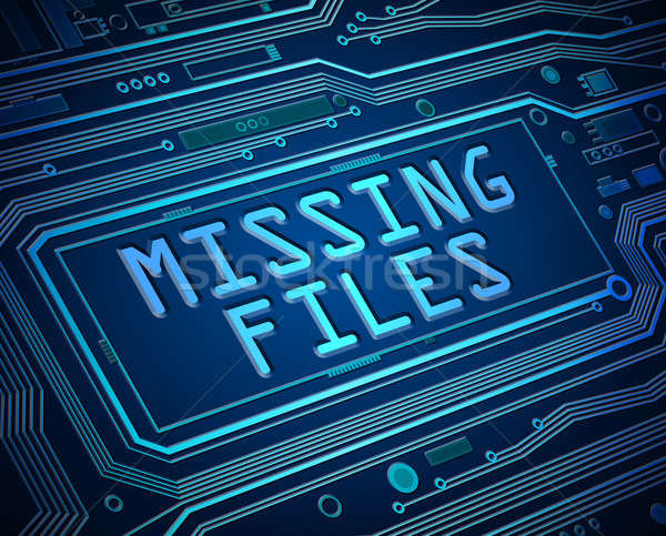 Missing files concept. Stock photo © 72soul