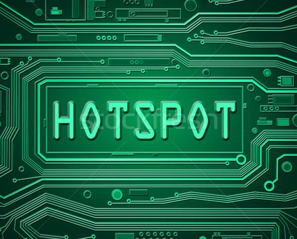 Hotspot tech concept. Stock photo © 72soul
