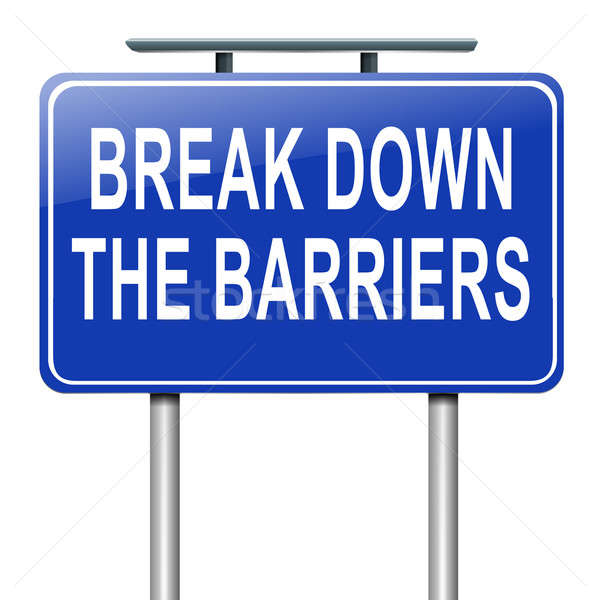 Break down the barriers. Stock photo © 72soul