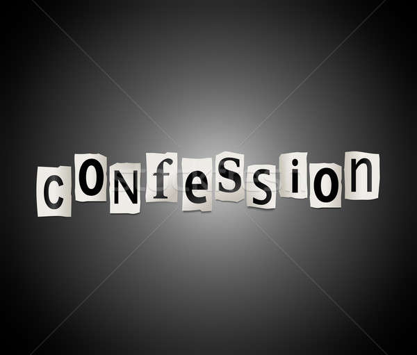 Stock photo: Confession concept.