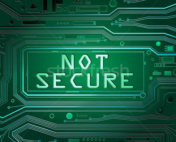 Not secure concept. Stock photo © 72soul