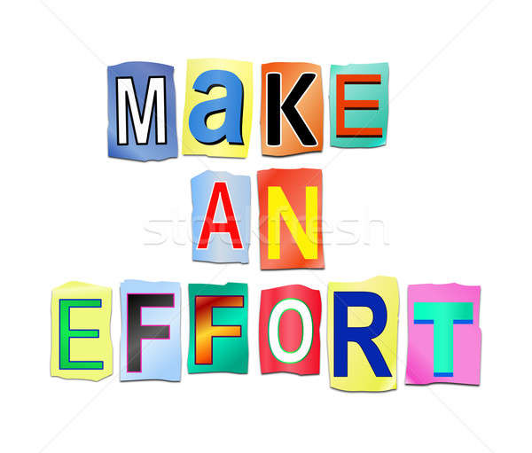 Make an effort concept. Stock photo © 72soul