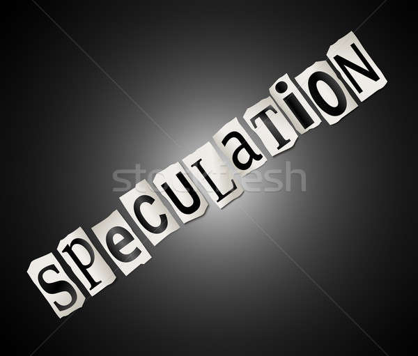 Especulación ilustración establecer impreso cartas Foto stock © 72soul