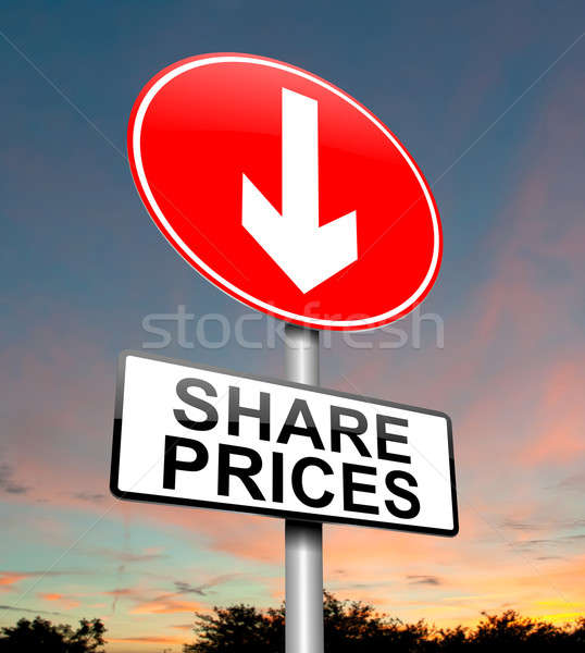Share price decrease. Stock photo © 72soul