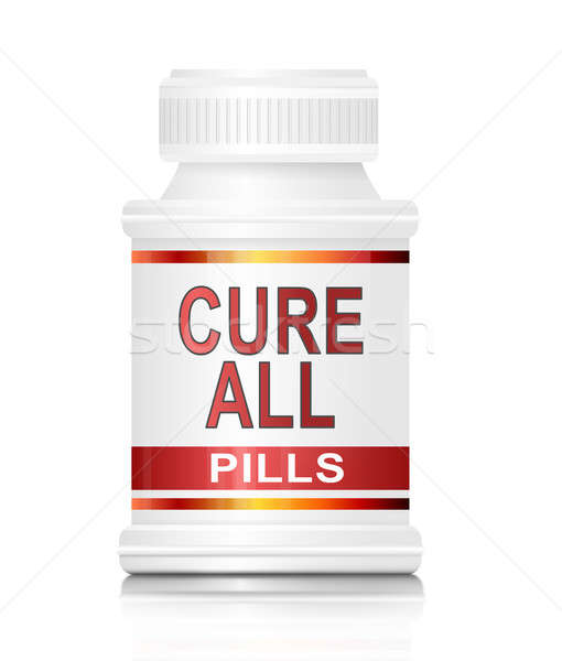 Gyógyít összes illusztráció gyógyszer konténer tabletták Stock fotó © 72soul