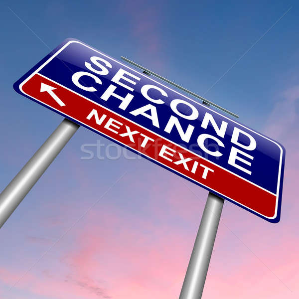 Stock photo: Second chance concept.