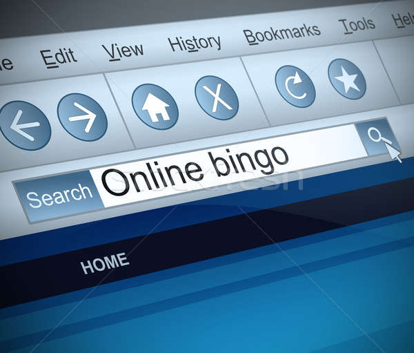 Bingo illustratie scherm shot online internet Stockfoto © 72soul