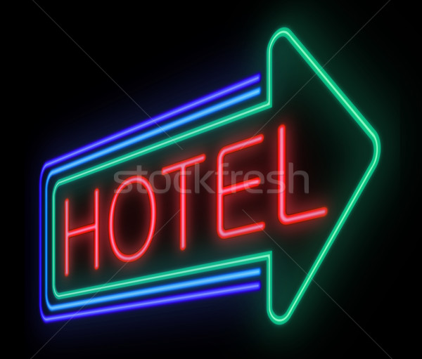 Hotel sign. Stock photo © 72soul