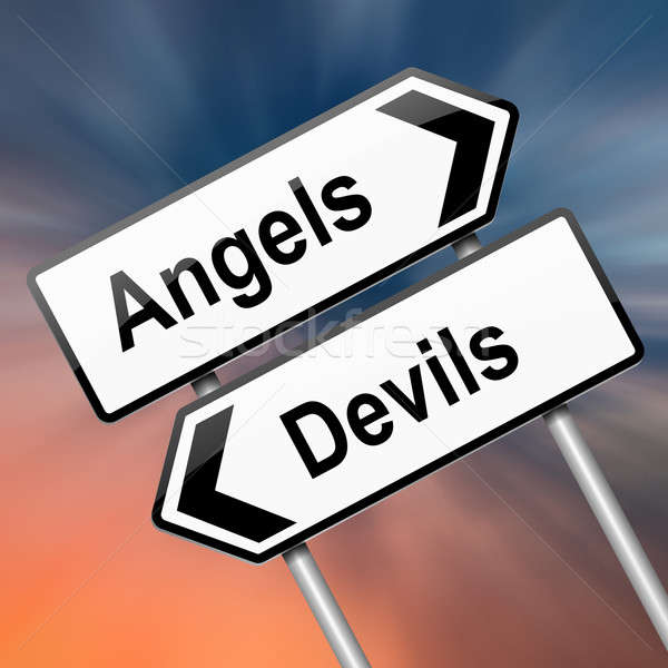 Angel or devil concept. Stock photo © 72soul