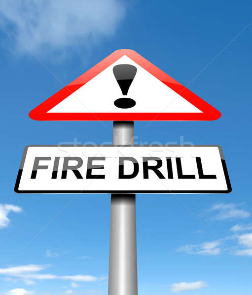 Fire drill concept. Stock photo © 72soul