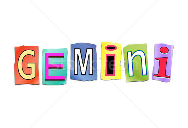 Gemini word concept. Stock photo © 72soul