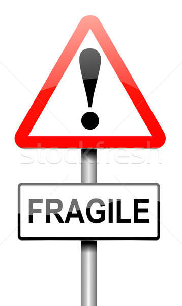 Fragile sign concept. Stock photo © 72soul