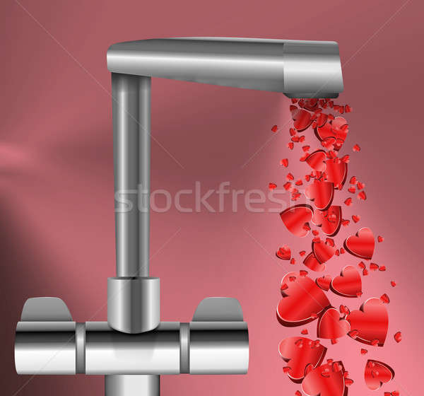 Stock photo: Free flowing love.