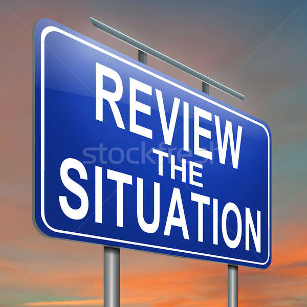 Review the situation. Stock photo © 72soul