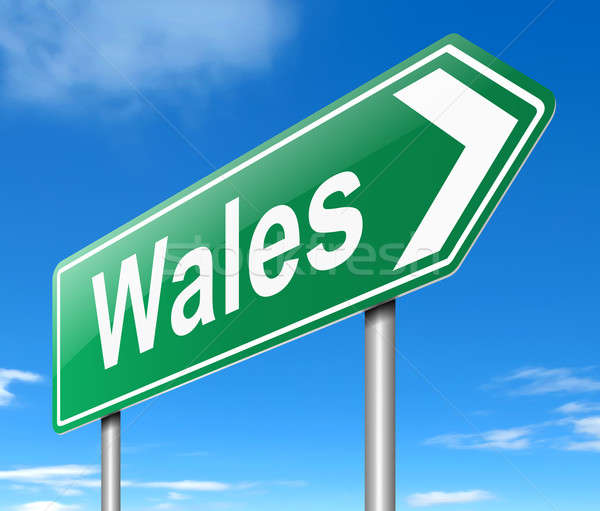 Wales sign. Stock photo © 72soul