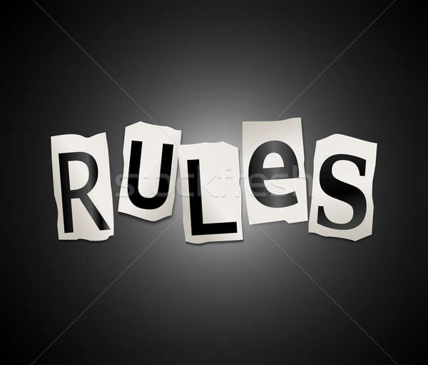 Rules concept. Stock photo © 72soul