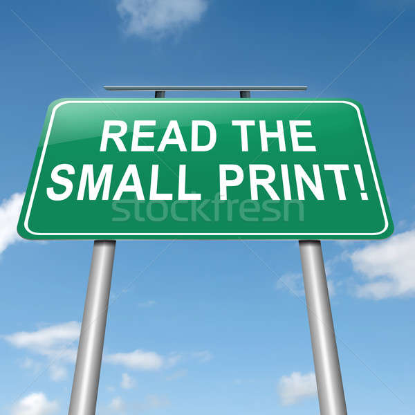 Small print concept. Stock photo © 72soul