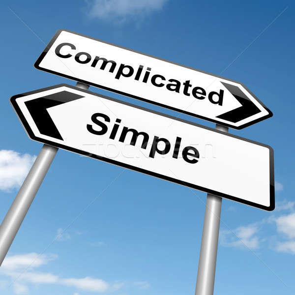 Complicated or simple. Stock photo © 72soul