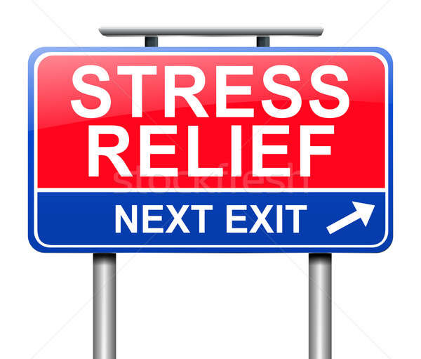 [[stock_photo]]: Stress · soulagement · illustration · signe · fond · détendre