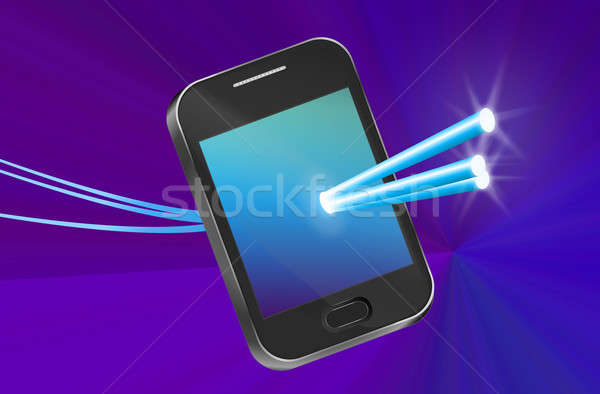 Mare viteza conectivitate ilustrare telecomunicatii Imagine de stoc © 72soul