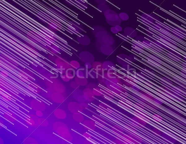 [[stock_photo]]: Violette · fibre · optique · illustration · beaucoup