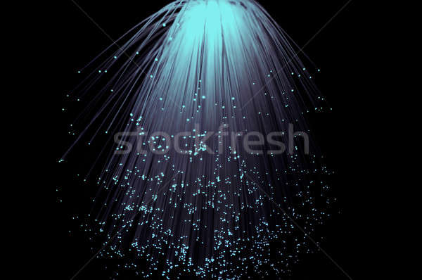 Włókno optyczny kaskada fioletowy świetle Zdjęcia stock © 72soul
