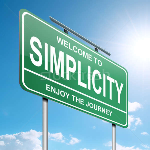 Simplicity concept. Stock photo © 72soul