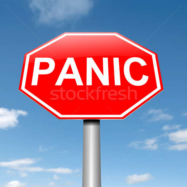 Stock photo: Panic concept.