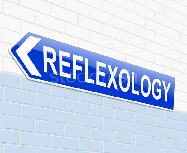 Stock photo: Reflexology concept.