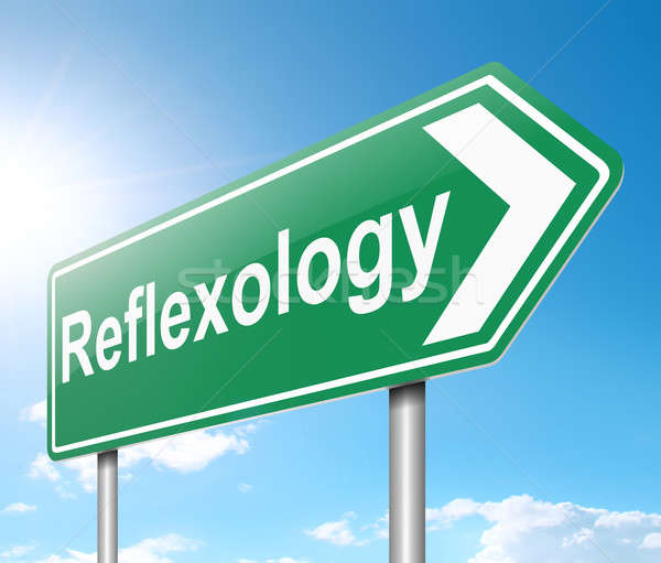 Stock photo: Reflexology concept.