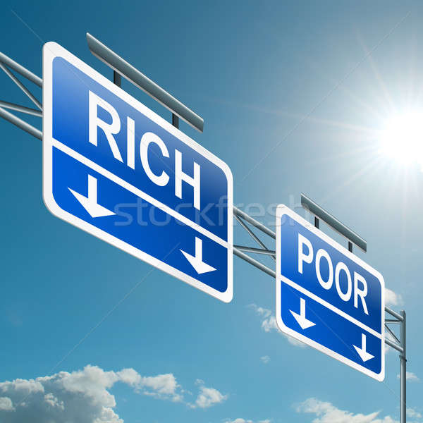 Rich or poor concept. Stock photo © 72soul