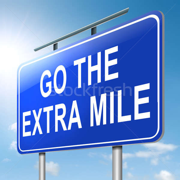Go the extra mile. Stock photo © 72soul