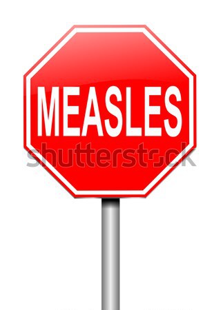 Stock photo: Measles concept.