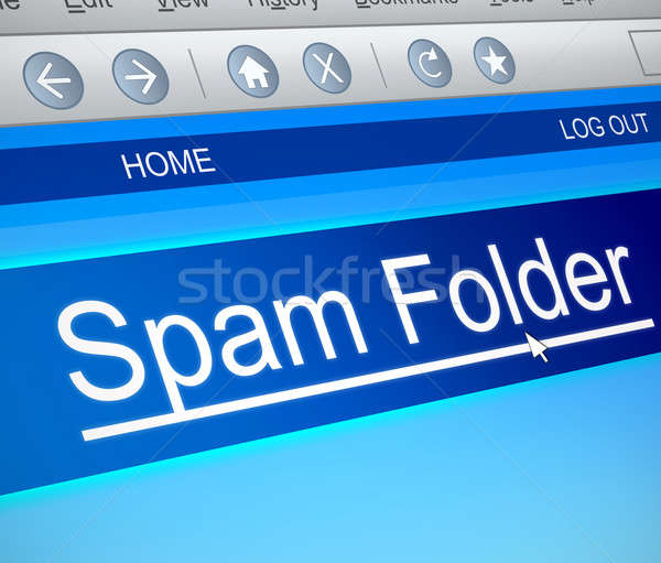 Spam illustration écran de l'ordinateur capturer mail écran [[stock_photo]] © 72soul