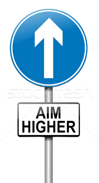 Aim higher concept. Stock photo © 72soul
