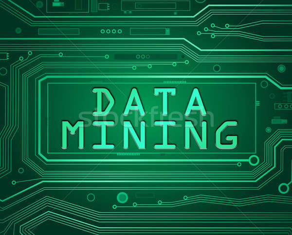 Dati mining abstract stile illustrazione Foto d'archivio © 72soul