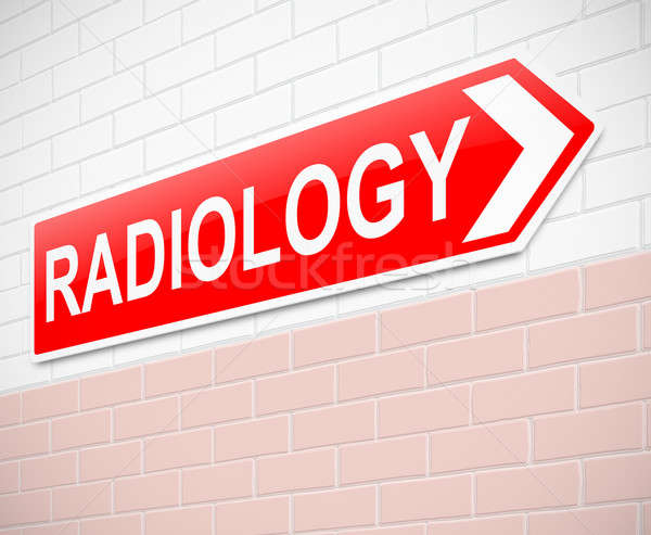Radiologie teken illustratie nucleaire x-ray Stockfoto © 72soul