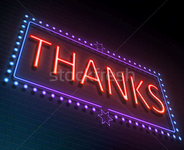 Thanks sign concept. Stock photo © 72soul